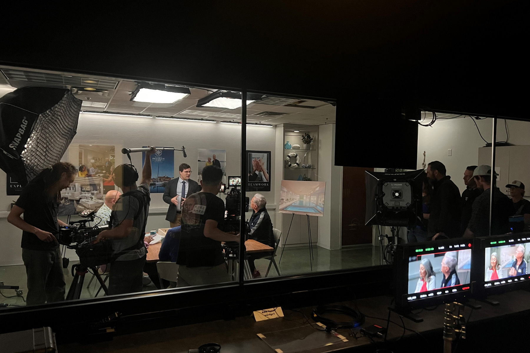 A backstage peek into our commercial shoot.