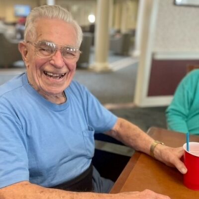 Resident smiling | National Lutheran Communities & Services